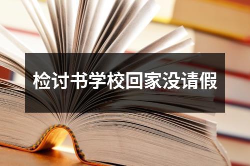 检讨书学校回家没请假