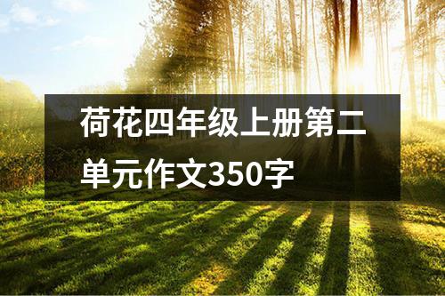 荷花四年级上册第二单元作文350字