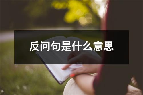 反问句是什么意思