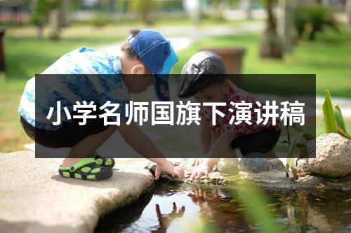 小学名师国旗下演讲稿