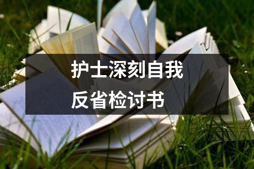 护士深刻自我反省检讨书