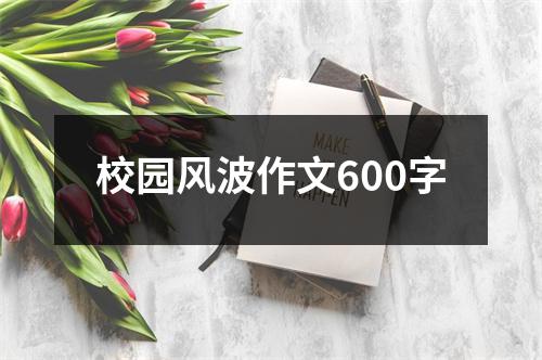 校园风波作文600字