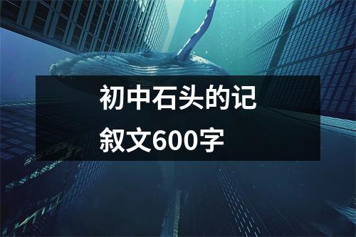 初中石头的记叙文600字