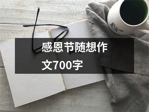 感恩节随想作文700字