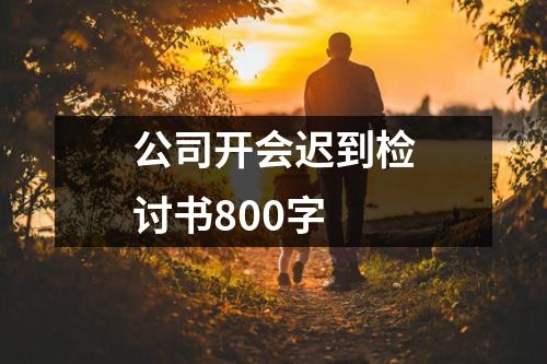 公司开会迟到检讨书800字