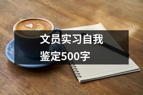 文员实习自我鉴定500字