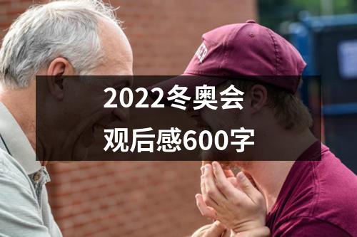 2022冬奥会观后感600字