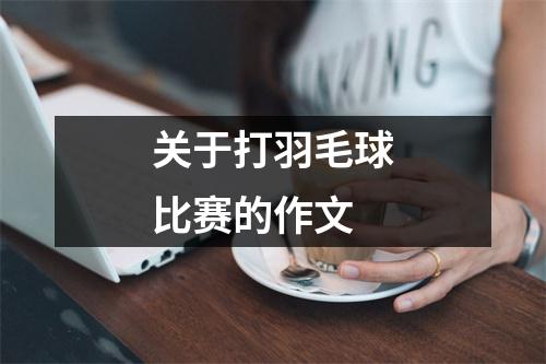 关于打羽毛球比赛的作文