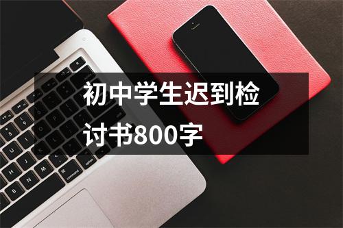 初中学生迟到检讨书800字