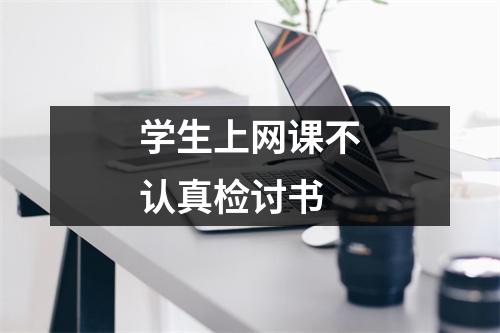 学生上网课不认真检讨书